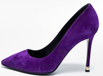 Nicholas Kirkwood Purple Suede Pointed Toe Pumps