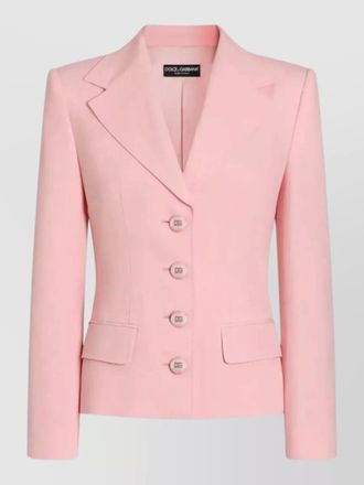 Dolce & Gabbana single breasted twill jacket buttons lapel pockets