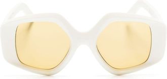 Lapima Stella oversized-frame sunglasses - women - Acetate - 51 - White