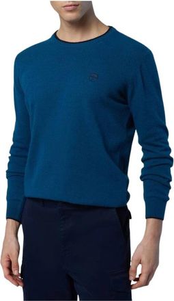 North Sails Crewneck 12Gg Truien - Heren - Ronde hals truien - Blauw - 3XL - Wol - Truien & Vesten