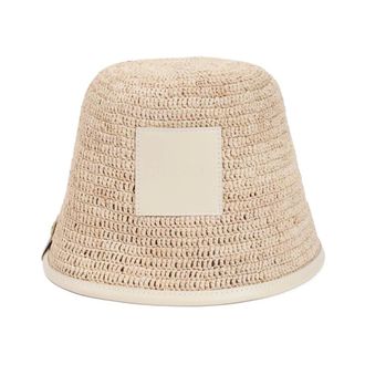 Jacquemus Hats, unisex, Beige, Size: 56 CM Le Bob Soli