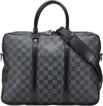 Louis Vuitton Pre-owned Handbags, male, Black, Size: ONE SIZE Pre-owned Canvas handbags