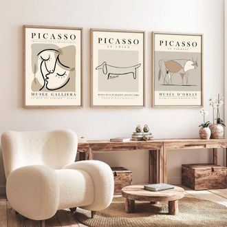 Dmora Cuadro Memamo, Material Estructura De Madera Nobilitada, 50x70h Cm Multicolor