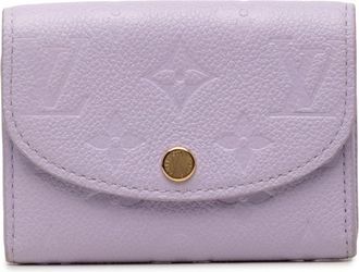 Louis Vuitton Purple Leather Wallet (Bi-Fold) (Pre-Owned)