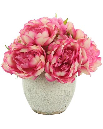 Creative Displays Inc. Pink Peony In Ceramic Pot Floral Arrangement