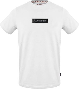 Aquascutum Heren Box Logo T-shirt (Wit)