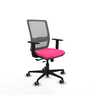 Piqueras y Crespo Silla De Oficina Piqueras Y Crespo Haches Rosa Similpiel