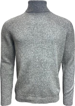 Roberto Collina Merino Baby-Kameel Coltrui Trui Grijs - Heren - Coltruien - Grijs - M - Wol - Truien & Vesten