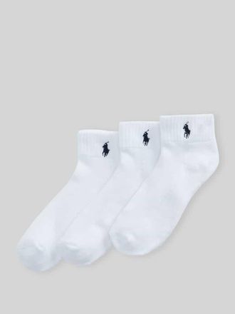 Polo Ralph Lauren Socken aus Baumwoll-Mix im 3er-Pack in Weiss, Gr&ouml;&szlig;e 1