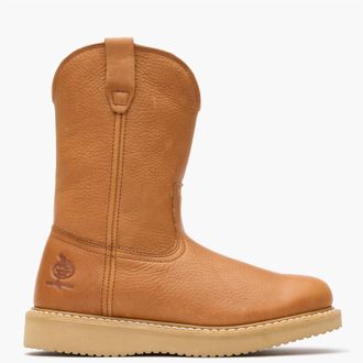 Georgia Boot Mens Wedge Work Boot In Brown