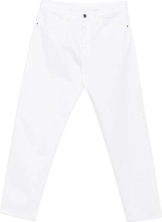 Canali Straight Jeans - Heren - Regular Fit Jeans - Wit - XL - Denim - Jeans