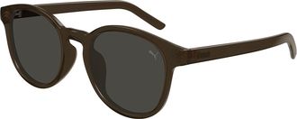 Puma PU0500SA Asian Fit 004 Mens Sunglasses Brown Size 53