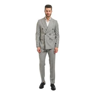 Mulish Heren, Pakken, Grijs, Maat: M Viscose