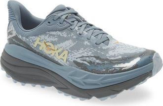 Hoka One One Stinson ATR 7 Trail Running Shoe in Slate Blue /Asphalt Grey at Nordstrom, Size 8.5