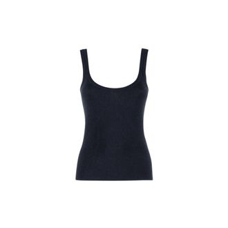 Nenette Top de Punto Fino Ajustado - Tops - Mujer - Negro - XS