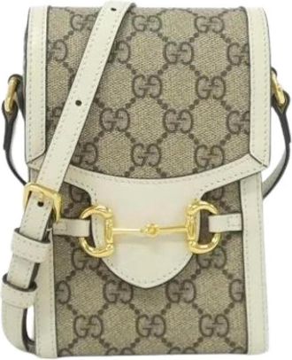 Gucci Borsa a spalla Horsebit Pre-owned - - Pre-owned - Donna - Beige - ONE SIZE