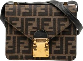 Fendi Pre-owned Cross Body Bags, female, Brown, Size: ONE SIZE Pre-owned Crossbody Bag