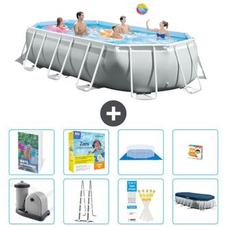 Intex Piscina Prism Frame Oval - 503x274x122 Cm - 9-piezas S529