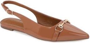 Berness Bit Slingback Flat in Mocha at Nordstrom Rack, Size 9
