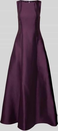 Christian Berg Cocktail Abendkleid mit Rundhalsausschnitt in Purple, Gr&ouml;&szlig;e 34