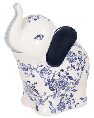 Sagebrook Home 8In Trunk Up Chinoiserie Elephant