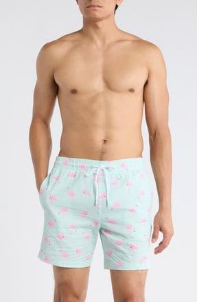 Trunks Surf & Swim Co. Sano 6.5-Inch Swim Shorts in Seafoam at Nordstrom Rack, Size X-Large