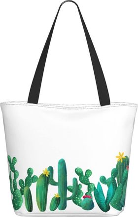 AOOEDM Watercolor-Cactus Ladies Shopping Bag 13x11x7in.The Perfect ValentineS Day Gift.It Is The Best ValentineS Day Gift For Mom, Daughter, Wife,Etc