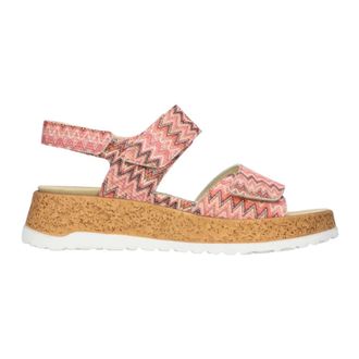 Waldl&auml;ufer Schoenen, Dames, Veelkleurig, 38 EU, Leer, H-Libby Platte Sandaal