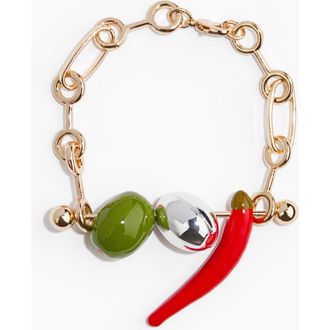 H&M Barbell-pendant Bracelet in Gold-Colored at Nordstrom
