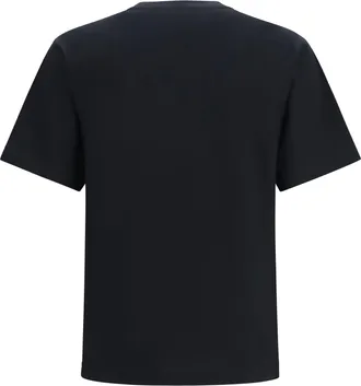 Burberry Mens T-Shirt Check Cotton Black T-Shirts And Polos