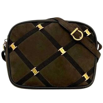 Ferragamo Pre-owned Vara Shoulder Bag - Dames - Pre-owned - Bruin - Maat: ONE Size Leer