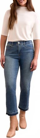 Tribal Sophia Curvy Micro Flare Jeans In True Vintage