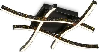 Briloner Ner Leuchten rey - Lampada da parete e da soffitto - 3718025 - Effetto scintillante grazie allottica a fori laser - 12W 1400 lm - bianco caldo 3000K