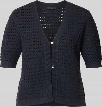 OPUS Regular Fit Cardigan aus Viskose-Mix Modell Dostal in Marine, Gr&ouml;&szlig;e 34