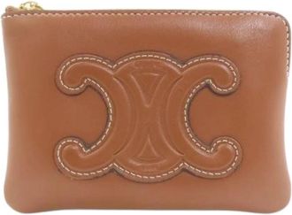 Celine Pre-owned Coin Case - Dames - Vintage Accessoires - Bruin - ONE Size - Leer - Vintage