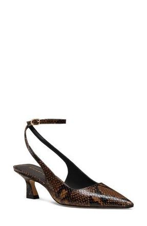 Stuart Weitzman Vinnie 50 Strap Pump in Expresso at Nordstrom Rack, Size 6.5