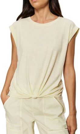 Sanctuary Knotted Muscle Tee in Lemon Drop Yellow at Nordstrom, Size Xx-Large P