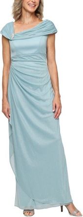 Alex Evenings Embellished L-Neck Gown in Ice Sage at Nordstrom, Size 12