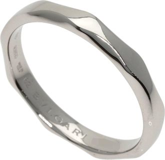 Bulgari Platinum Platinum 950 Band Ring (Pre-Owned)