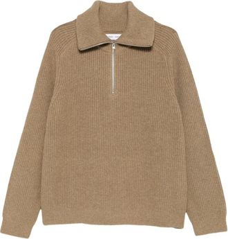Sams&oslash;e & Sams&oslash;e Sarick Turtleneck - Heren - Vesten - Beige - XL - Wol - Truien & Vesten