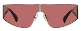 Max Mara MM0164 Oversized Shield Design Sunglasses - Rose gold