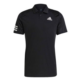 adidas Tennis Club 3-Stripes Polo Shirt Black GL5421
