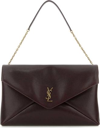 Saint Laurent Grape Leather Cassandre Xxl Shoulder Bag