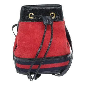 Gucci Pre-owned Tela de Gamuza bolsos-gucci - Pre-owned - Mujer - Rojo - ONE SIZE
