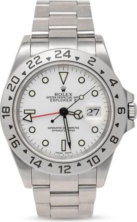 Rolex Pre-owned Rolex Explorer II Automatic White Dial Mens Watch 16570 WSO