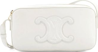 Celine Cuir Triomphe Camera Leather Small shoulder bag - Wit