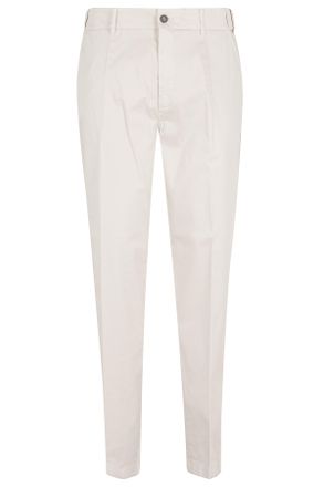 Eleventy Sand Chino Front-Pences Cotton Chino Pants