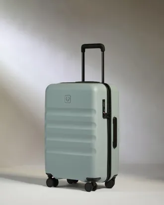 Antler Large Cabin Suitcase In Mist Blue - Icon Stripe