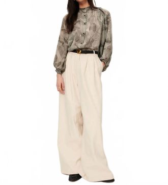 Sessun Salva Long-Sleeve Blouse In Voluta