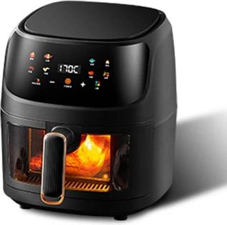 Trade Shop Trade Shop - Mejor Freidora De Aire 8 Lt 1350w Control De Pantalla Inteligente Horno Visible